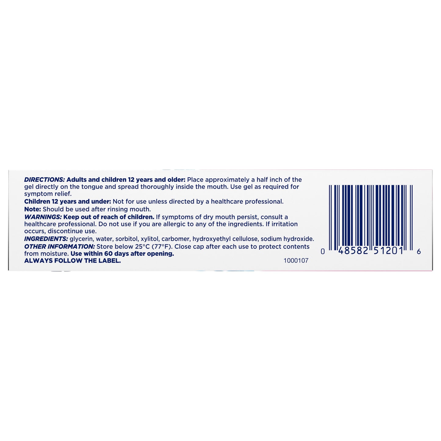 Biotene OralBalance Moisturizing Gel and Dry Mouth Gel, Flavor Free