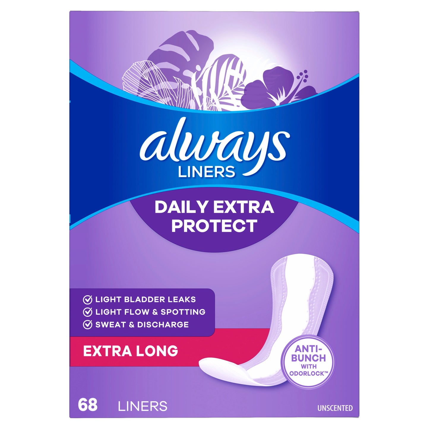Always Anti-Bunch Extra Protection Liners - Extra Long