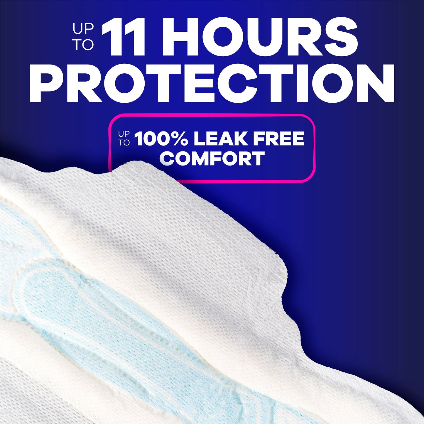 Always Maxi Pads Overnight Absorbency Unscented with Wings Size 4
