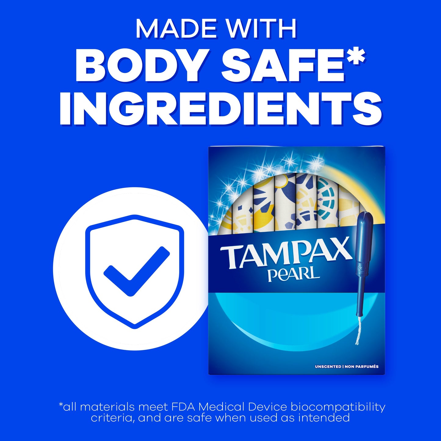 Tampax Pearl Tampons Multipack, with LeakGuard Braid, Regular/Super/Super Plus Absorbency, Unscented, 34 Count