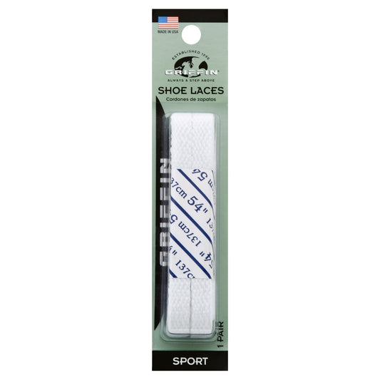 Griffin Sport Shoe Laces - White