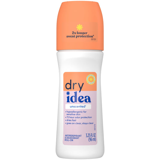 Dry Idea Hypoallergenic Antiperspirant Roll-on Deodorant - Unscented