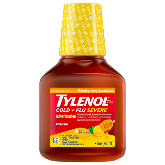 Tylenol Cold Flu Severe Daytime Liquid - Honey Lemon