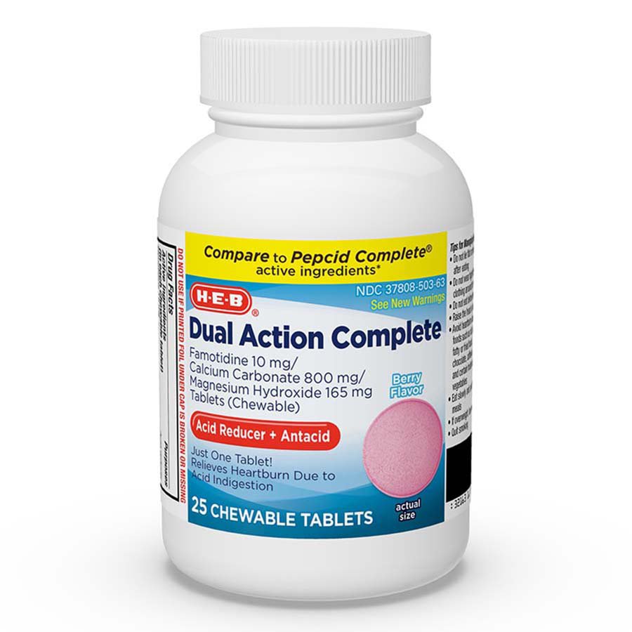 H-E-B Famotidine Complete Berry