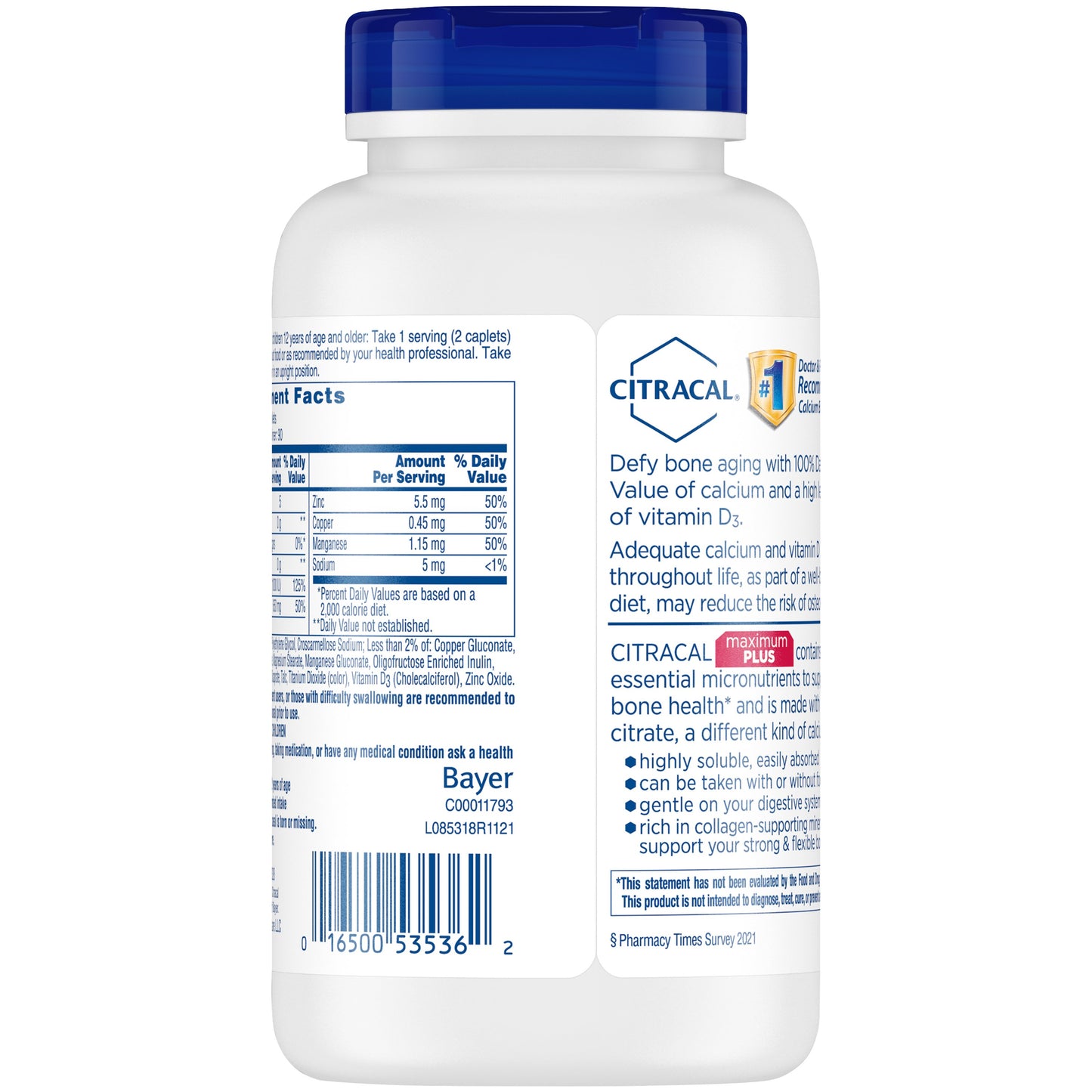 Citracal Maximum Plus Calcium Citrate + D3 Maximum Coated Tablets