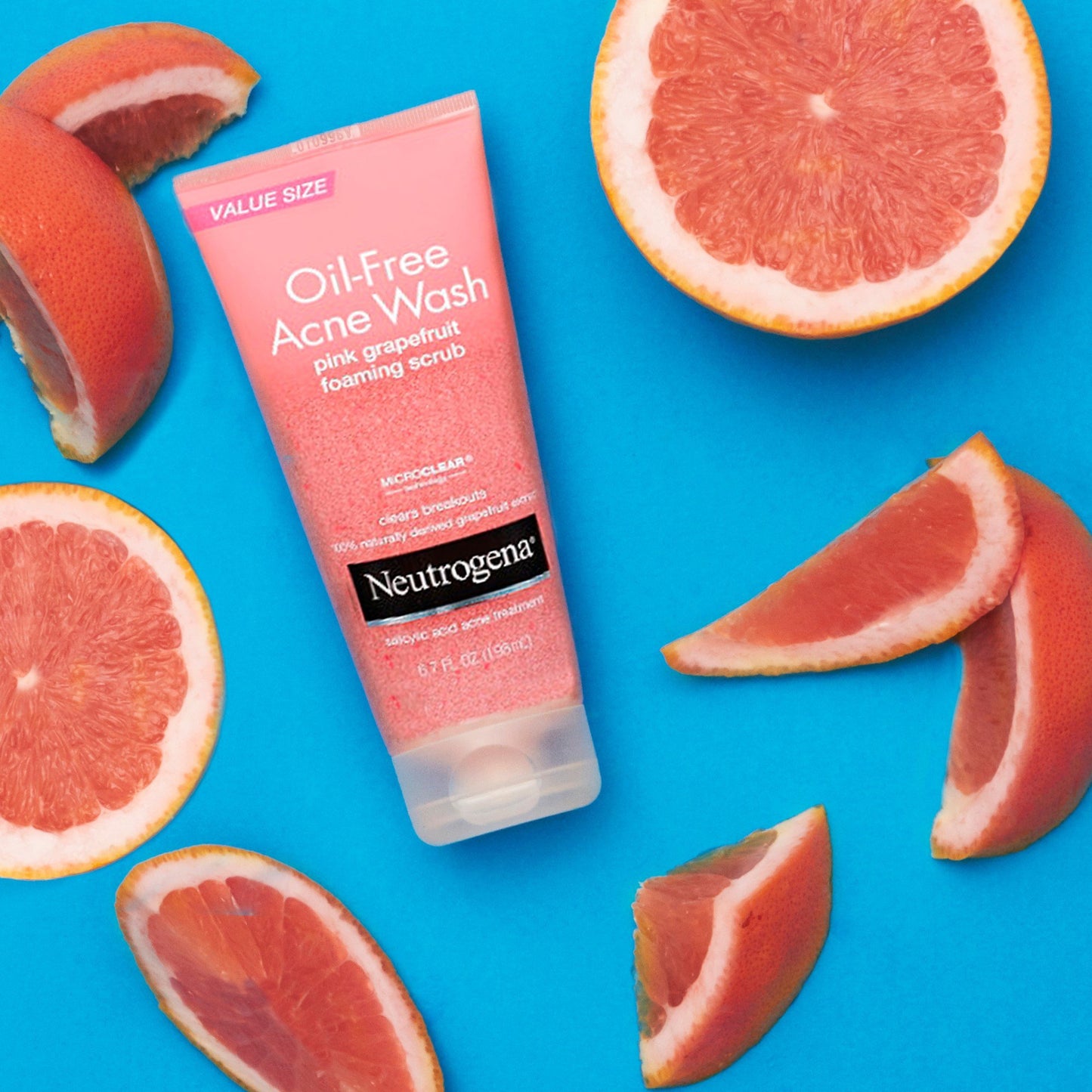 Neutrogena Oil-Free Acne Wash Pink Grapefruit Face Foaming Scrub