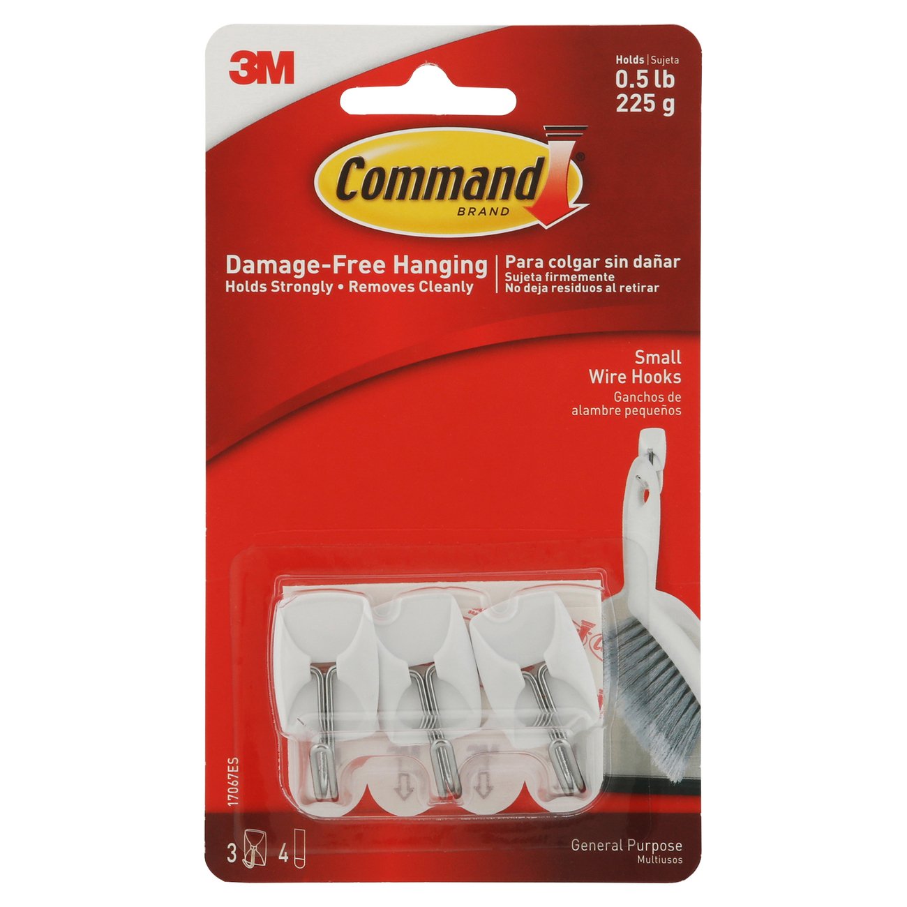Command Small Wire Hooks - White
