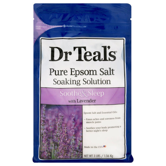 Dr Teal's Soothe & Sleep with Lavender Epsom Salt Soaking Solution