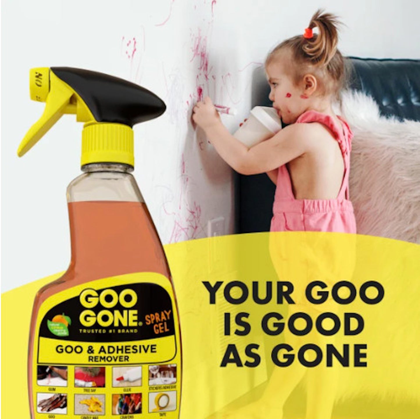 Goo Gone Goo & Adhesive Remover Spray Gel