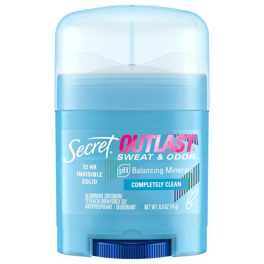 Secret Travel Size Outlast Antiperspirant & Deodorant Invisible Solid - Completely Clean