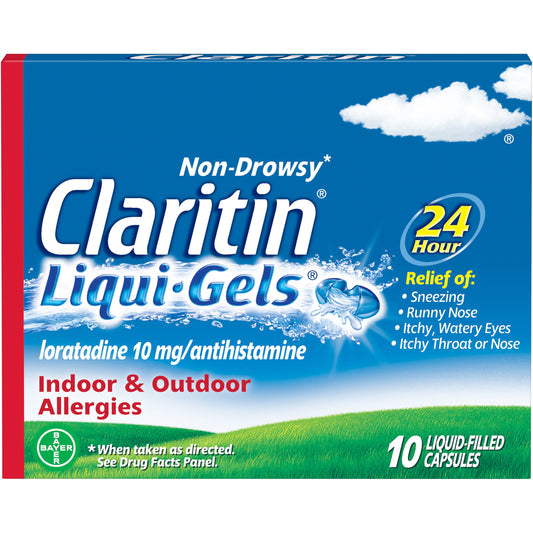 Claritin Liqui-Gels 24 Hour Allergy Relief Capsules