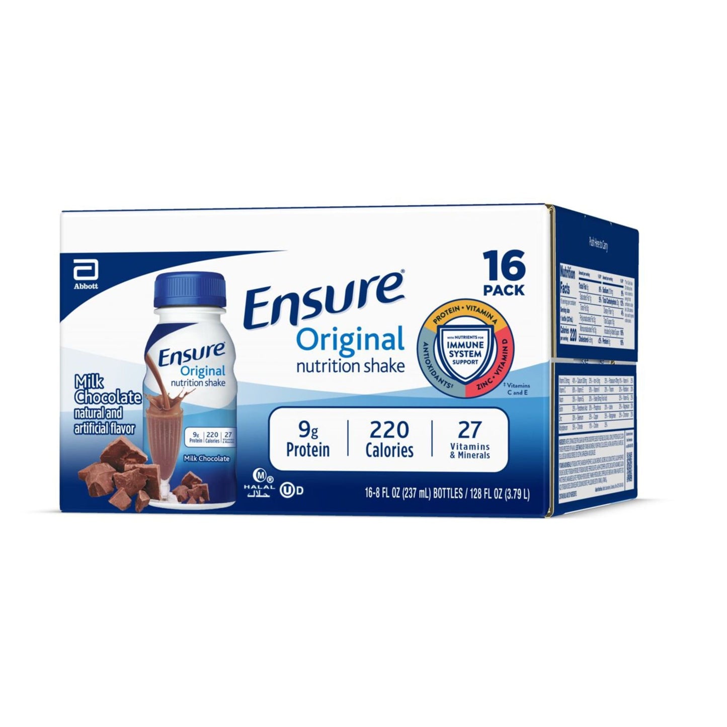 Ensure Original Nutrition Shakes 16 pk Bottles - Milk Chocolate