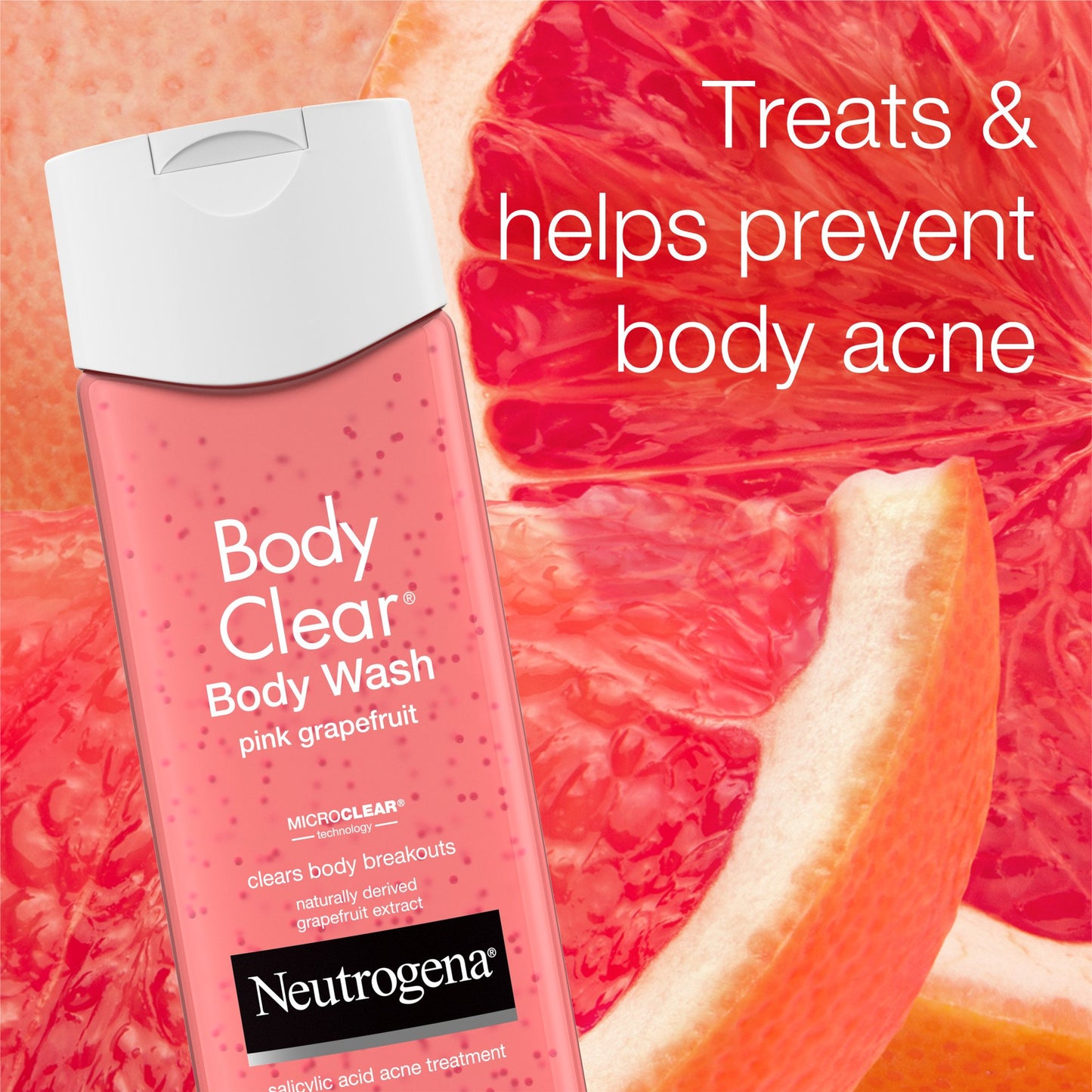 Neutrogena Body Clear Pink Grapefruit Acne-Fighting Body Wash