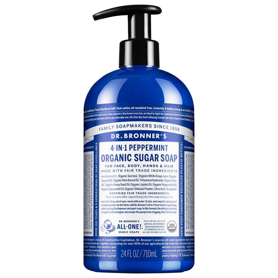 Dr. Bronner's All-One Spearmint Peppermint Liquid Hand Soap