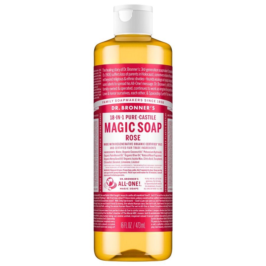Dr. Bronner's 18-in-1 Hemp Rose Pure-Castile Soap