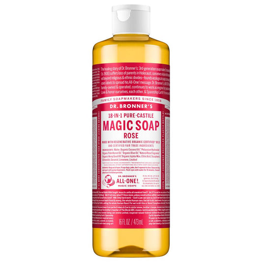 Dr. Bronner's 18-in-1 Hemp Rose Pure-Castile Soap