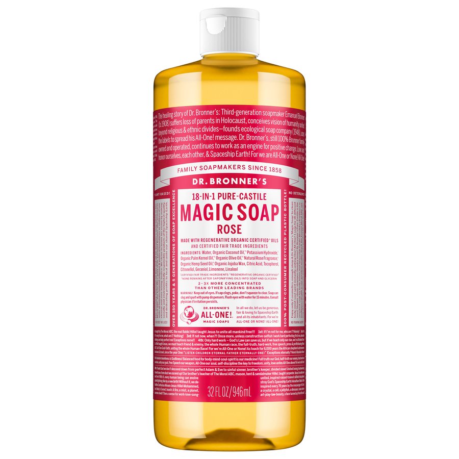 Dr. Bronner's 18-in-1 Pure-Castile Soap - Hemp Rose