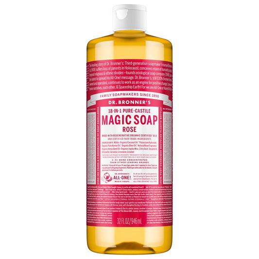 Dr. Bronner's 18-in-1 Pure-Castile Soap - Hemp Rose