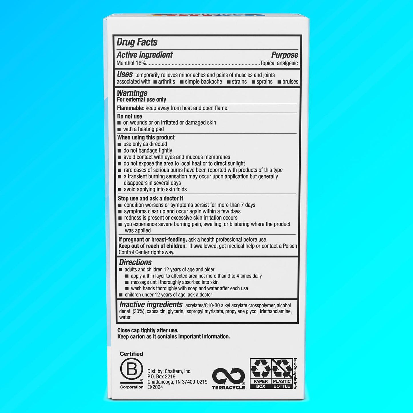 Icy Hot Medicated Max Strength No-Mess Applicator