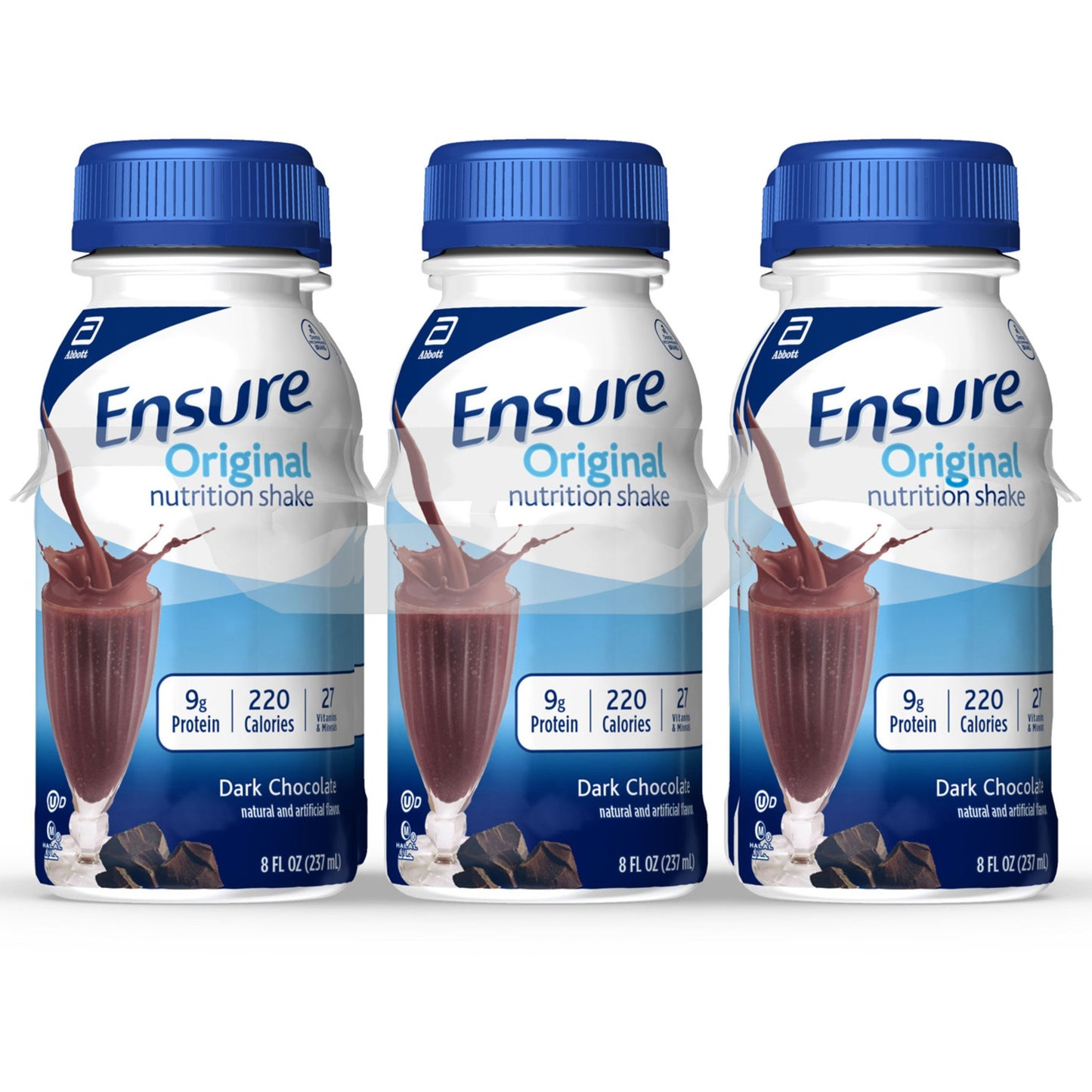 Ensure Original Nutrition Shakes 6 pk Bottles - Dark Chocolate