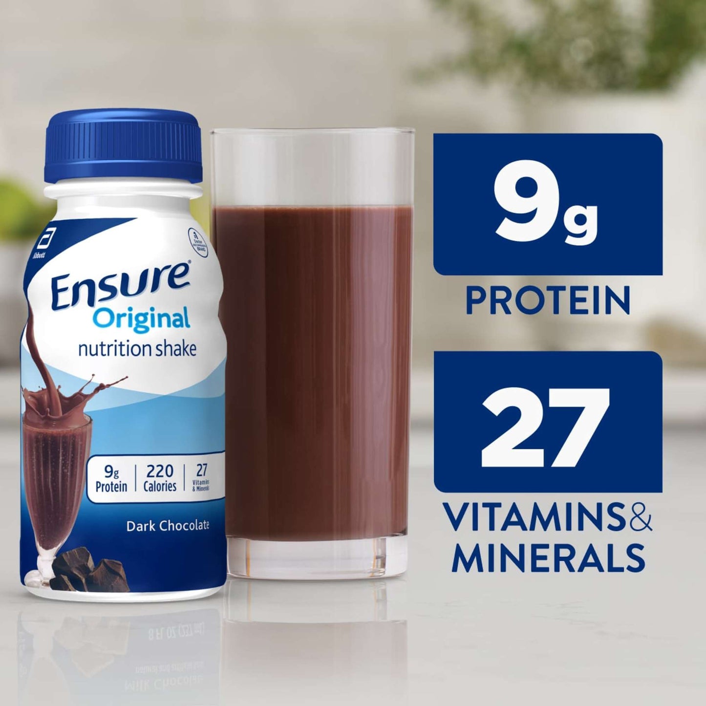 Ensure Original Nutrition Shakes 6 pk Bottles - Dark Chocolate
