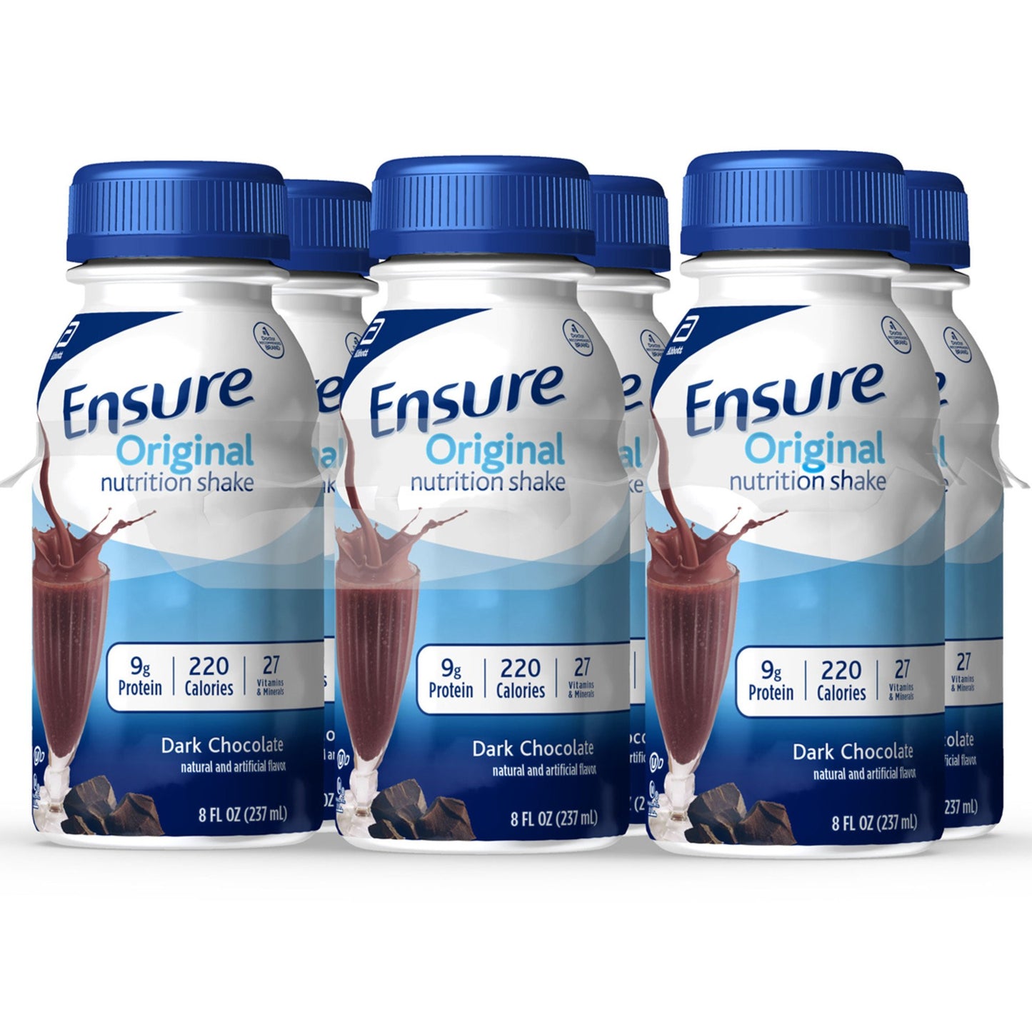 Ensure Original Nutrition Shakes 6 pk Bottles - Dark Chocolate