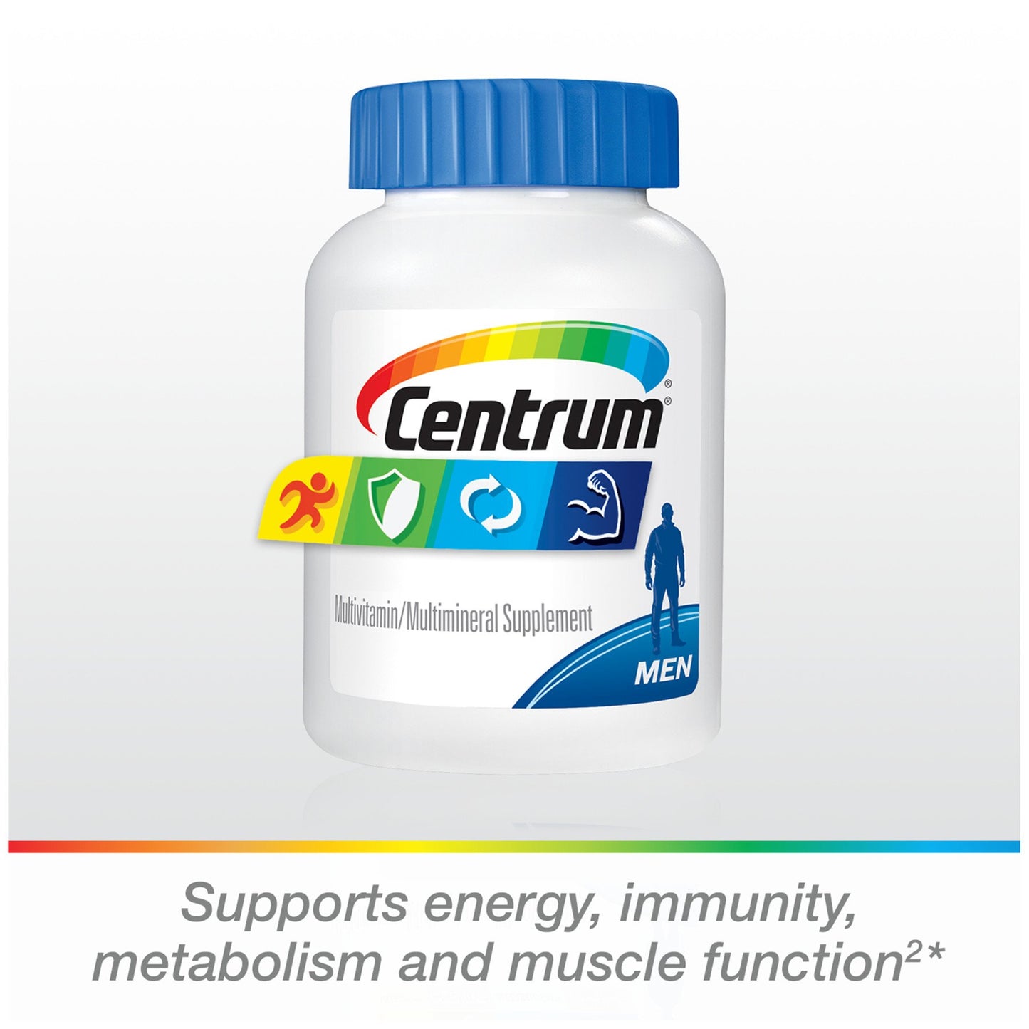 Centrum Multivitamin for Men, Multivitamin/Multimineral Supplement with Vitamin D3, B Vitamins and Antioxidants, Gluten Free, Non-GMO Ingredients