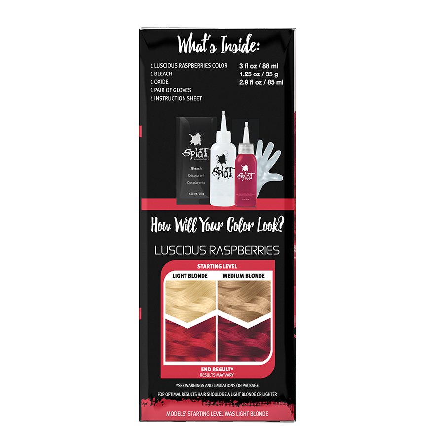 Splat Luscious Raspberries Complete Hair Color Kit