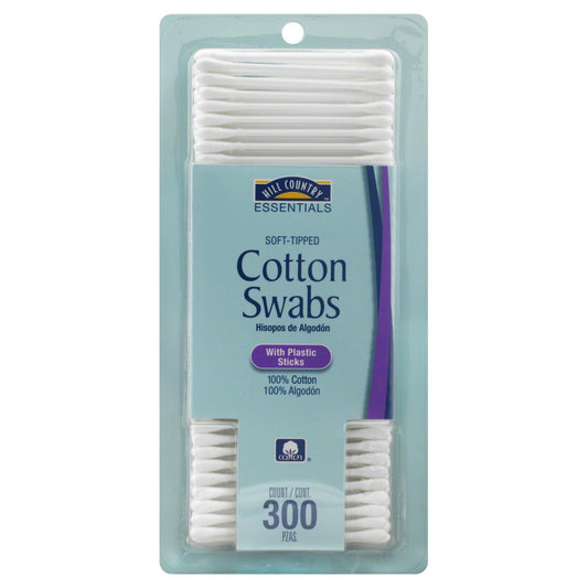 Hill Country Essentials Plastic Stick Cotton Swabs