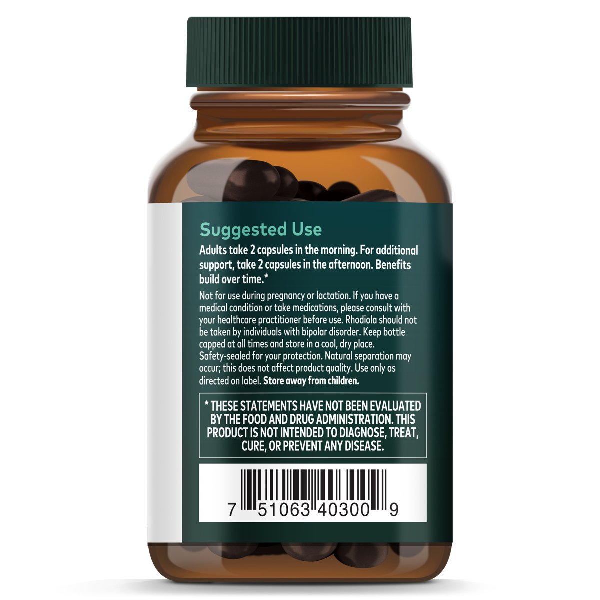 Gaia Herbs SystemSupport Adrenal Health Vegetarian Liquid Phyto-Caps