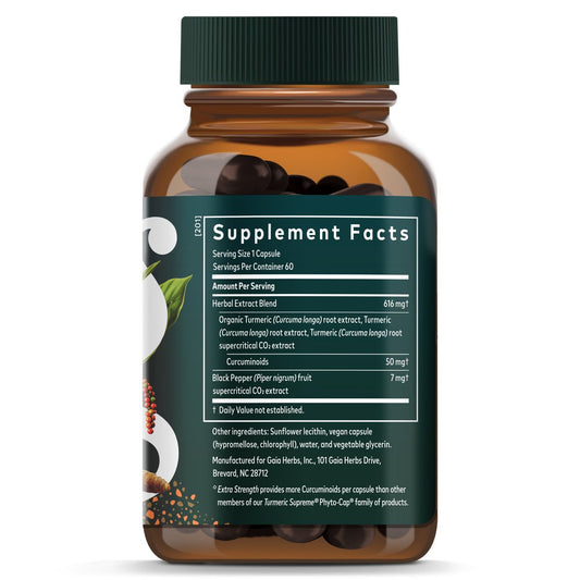 Gaia Herbs Turmeric Supreme Extra Strength Liquid Phyto-Caps