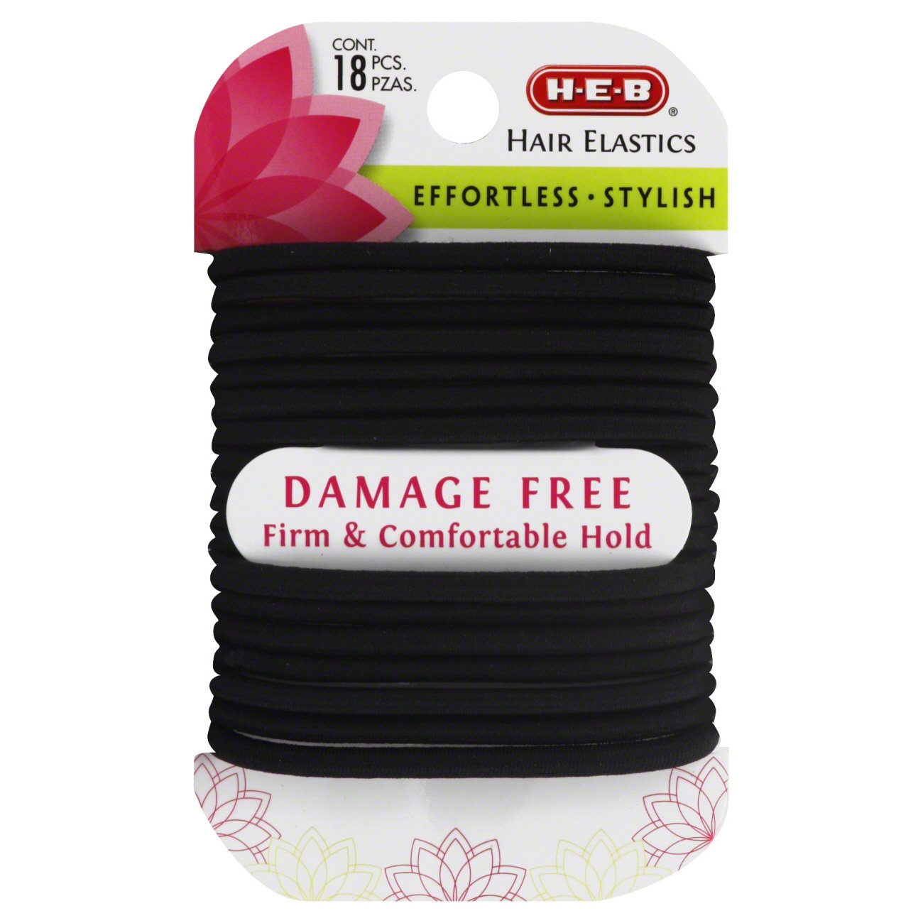 H-E-B Damage Free Black Hair Elastics