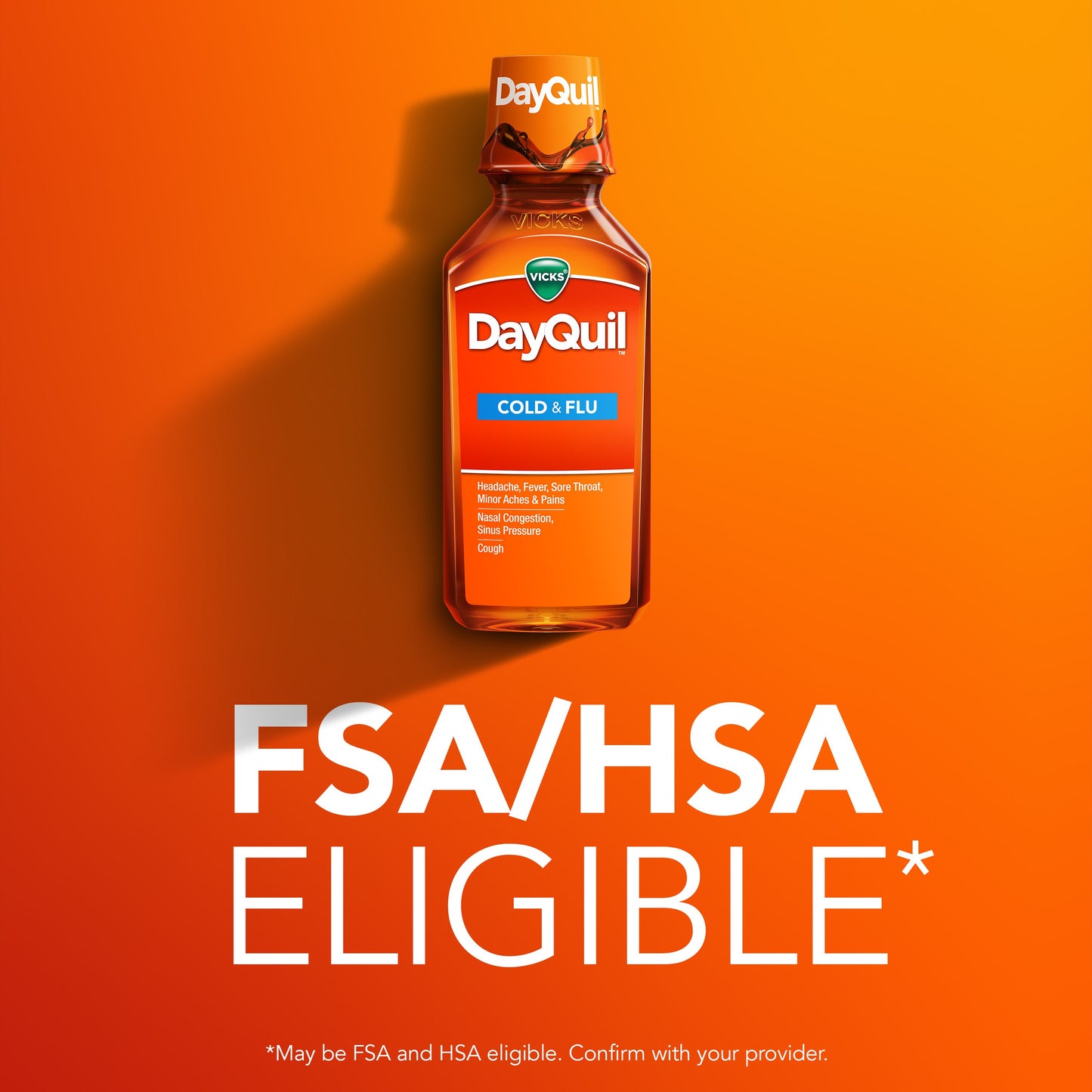 Vicks DayQuil Cold & Flu Relief Liquid Over-the-Counter Medicine, Non-Drowsy Powerful Multi-Symptom Daytime Relief