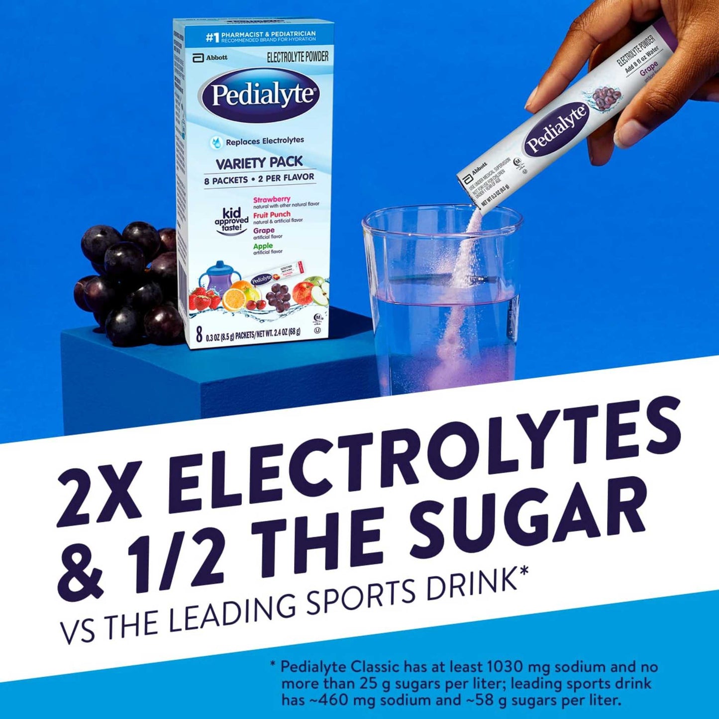 Pedialyte Electrolyte Powder Packets - Variety Pack