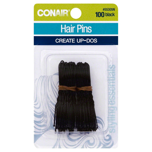 Conair Styling Essentials Black Secure Hold Hair Pins