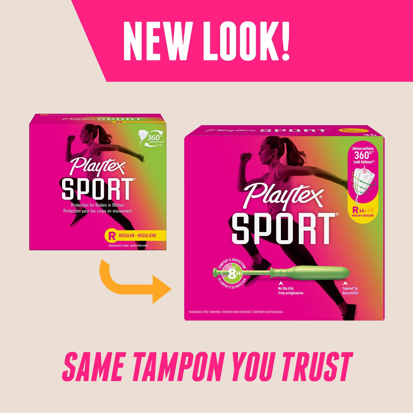Playtex Sport Tampons - Regular, Unscented