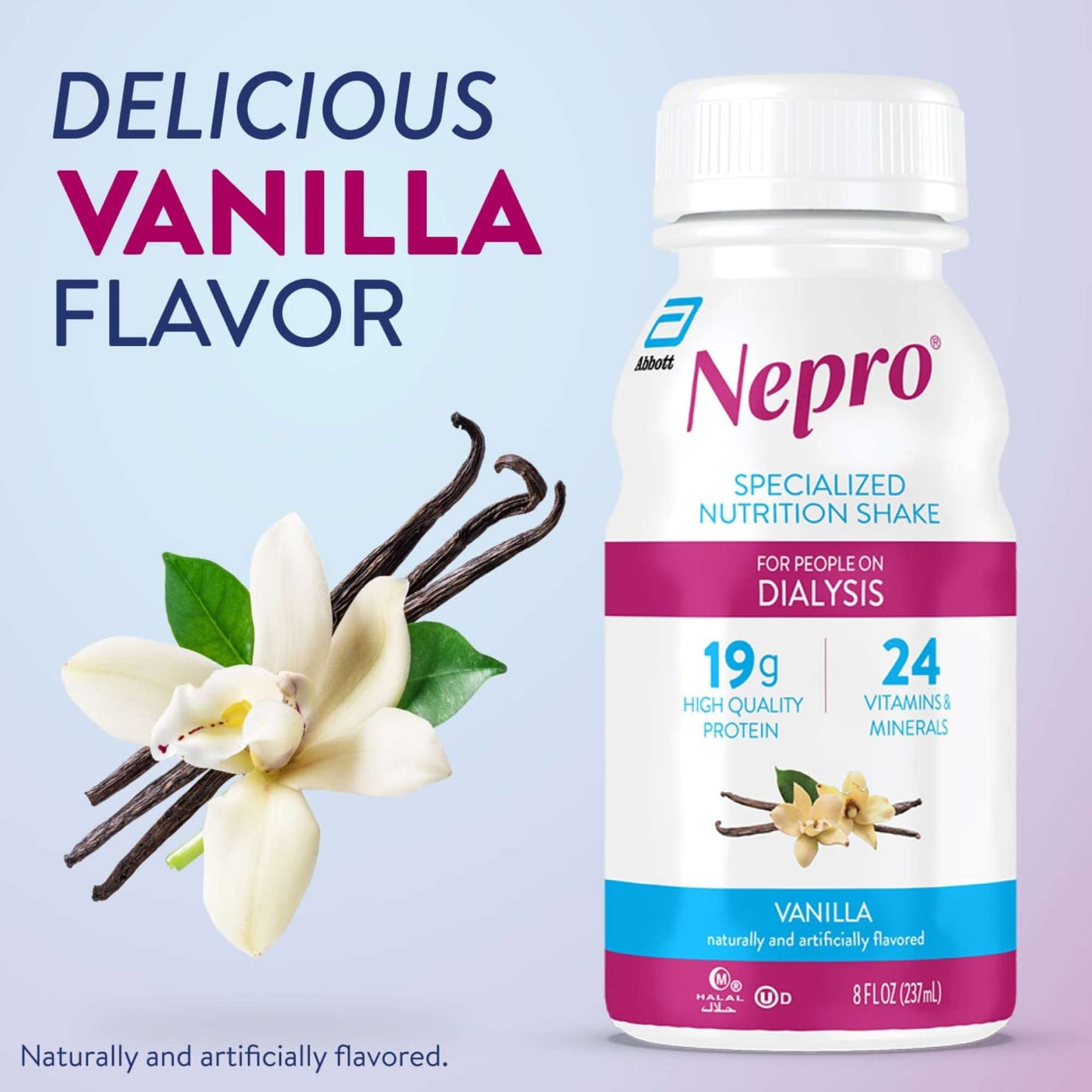 Nepro Dialysis Support 19g Protein Nutritional Shake - Vanilla, 4 pk
