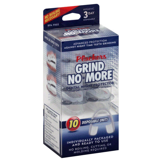 Plackers Grind No-More Dental Night Protector Disposable Units