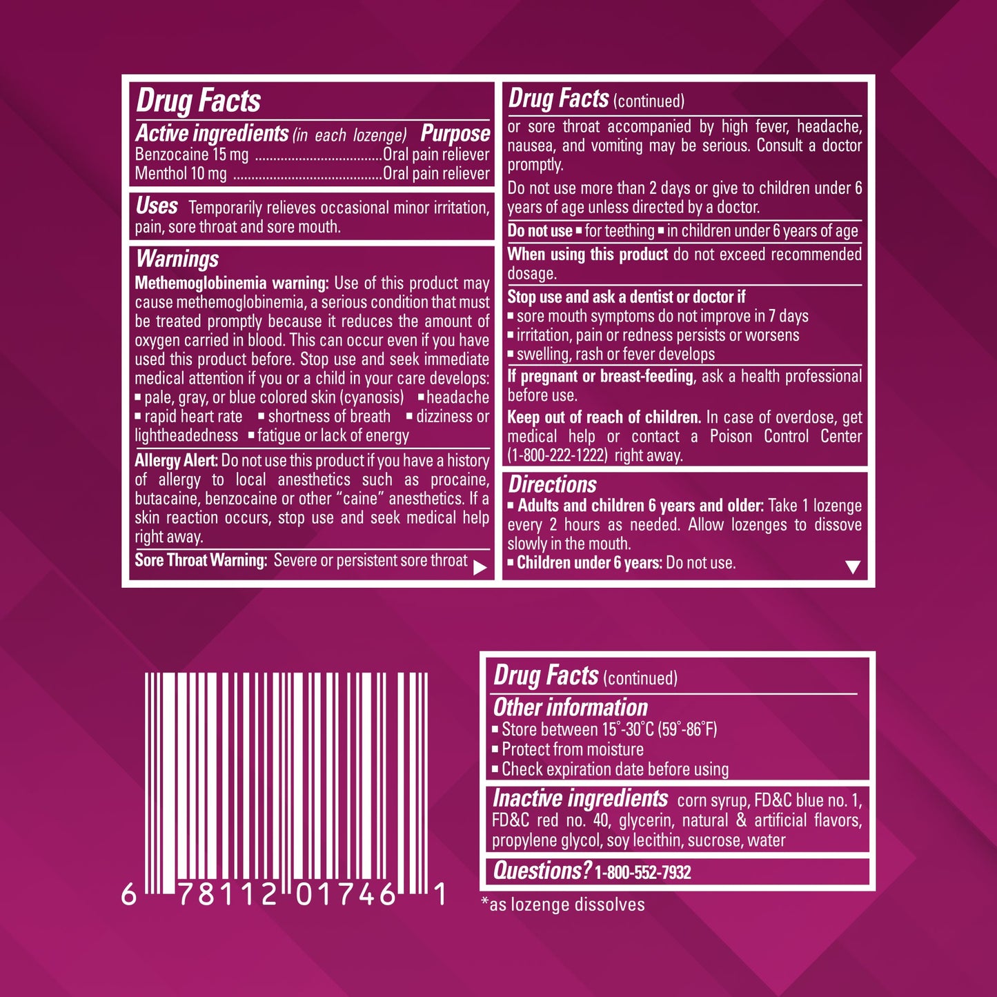 Chloraseptic Sore Throat Lozenges - Wild Berries