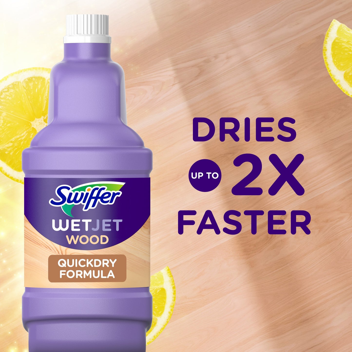 Swiffer WetJet Spray Mop Quickdry Formula Liquid Wood Floor Cleaner Refill