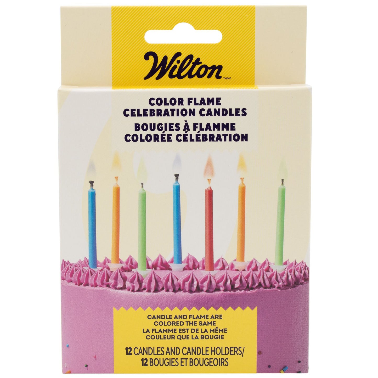 WILTON Wilton Colored Flame Candles