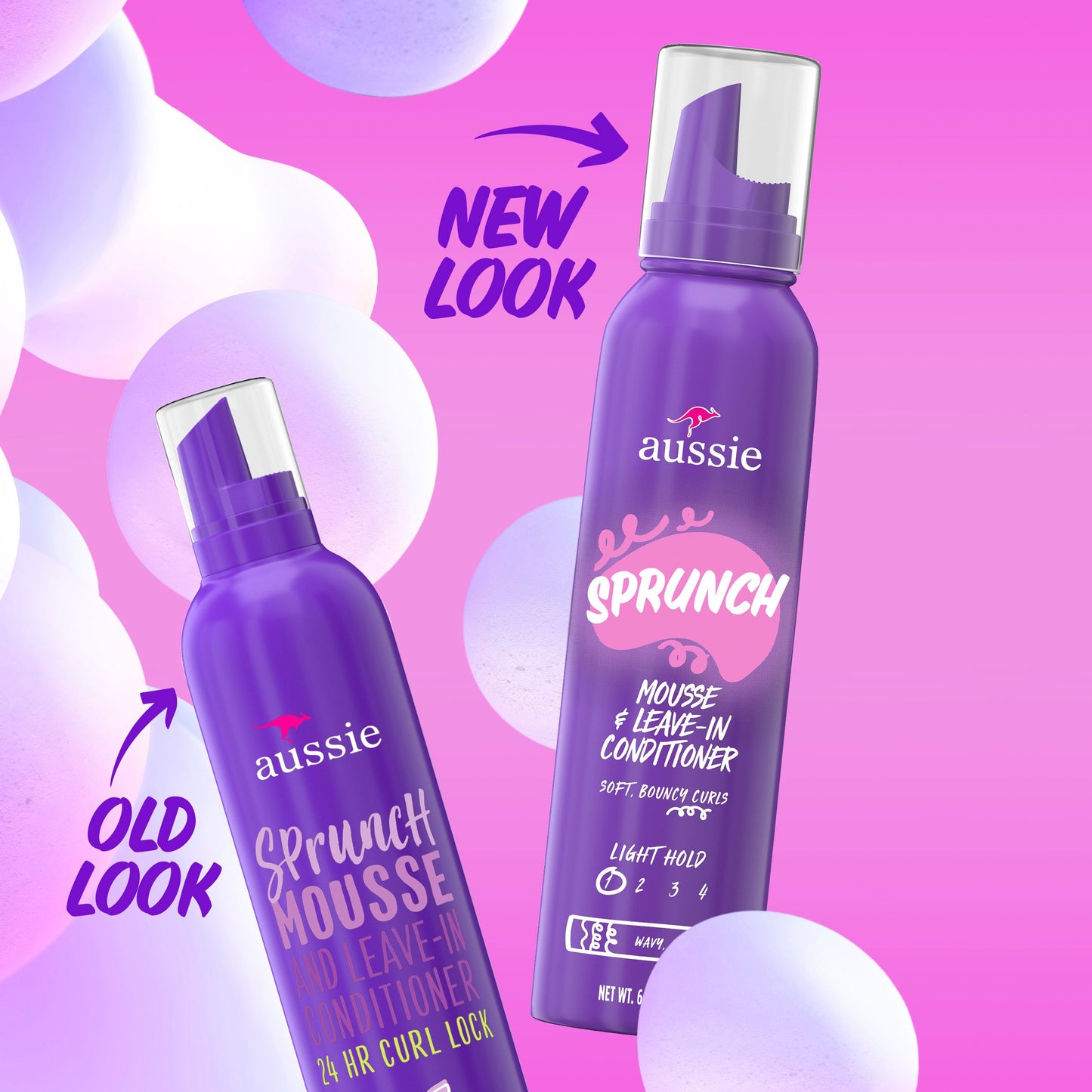 Aussie Sprunch Mousse & Leave-In Conditioner