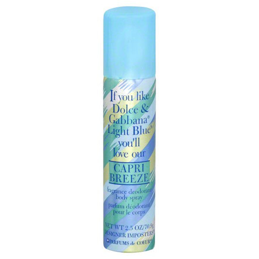 Designer Imposters Capri Breeze Deodorant Body Spray
