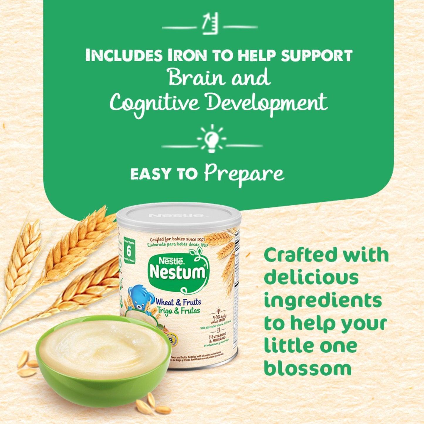 Nestle Nestum Wheat & Honey Cereal