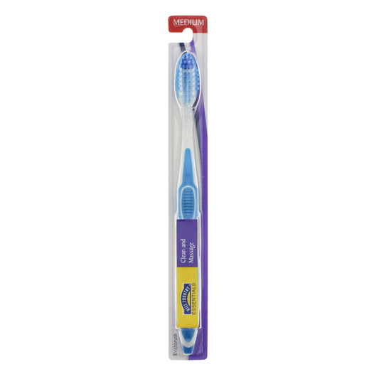 Hill Country Essentials Clean and Massage Medium Toothbrush - Colors May Vary