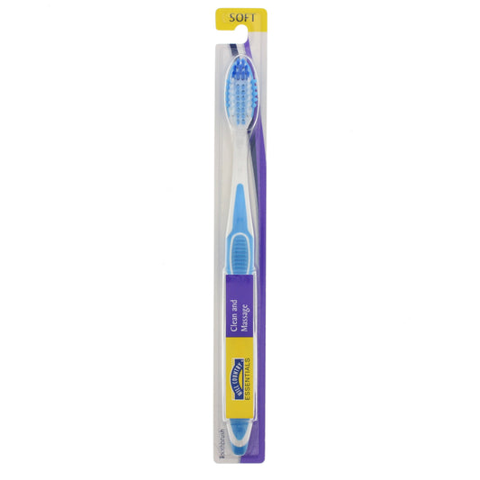 Hill Country Essentials Clean and Massage Soft Toothbrush - Colors May Vary