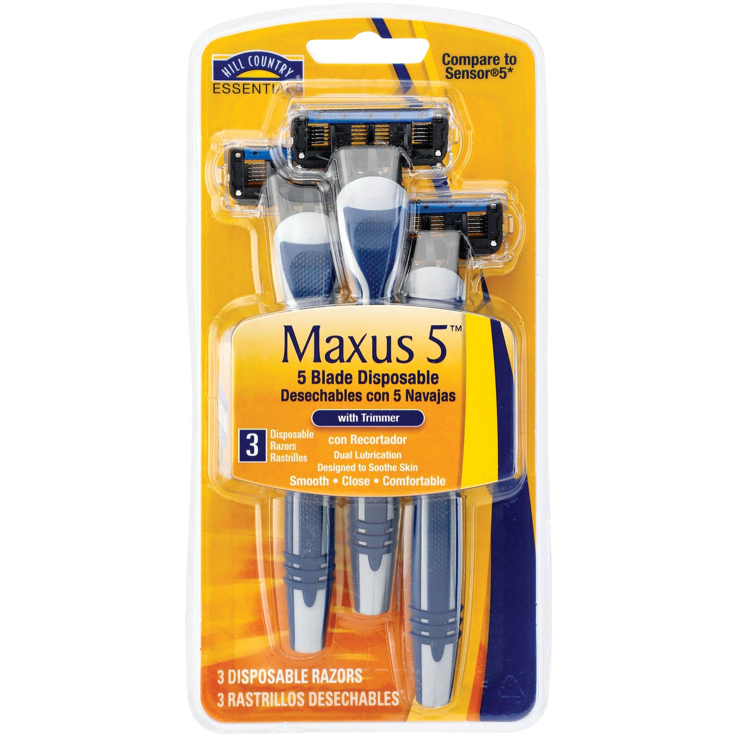 Hill Country Essentials 5 Blade Disposable Men’s Maxus Razors