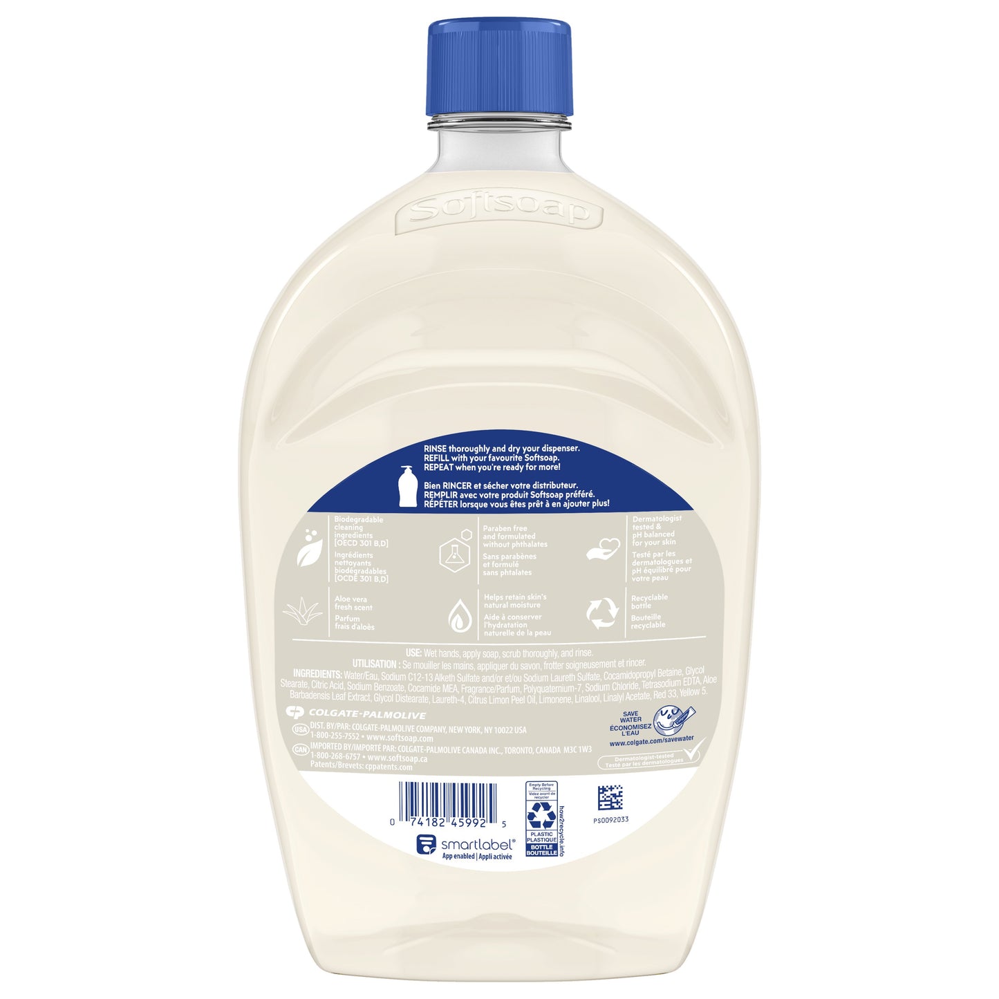 Softsoap Moisturizing Hand Soap Refill - Soothing Clean, Aloe Vera Fresh Scent