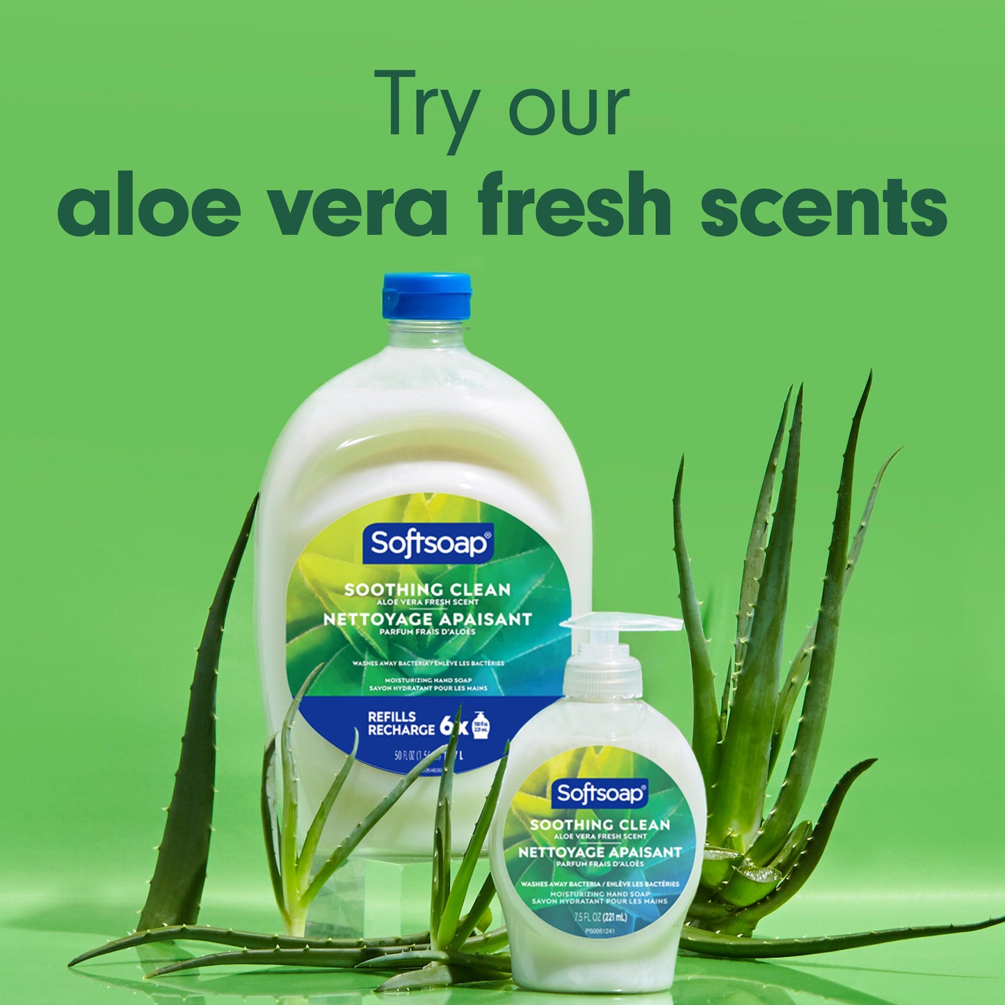 Softsoap Moisturizing Hand Soap Refill - Soothing Clean, Aloe Vera Fresh Scent