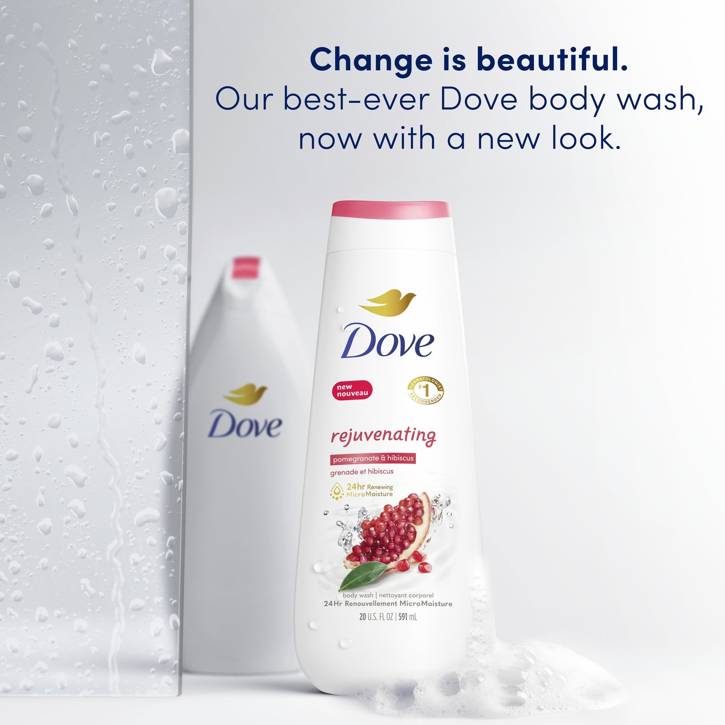 Dove Body Wash - Rejuvenating Pomegranate & Hibiscus